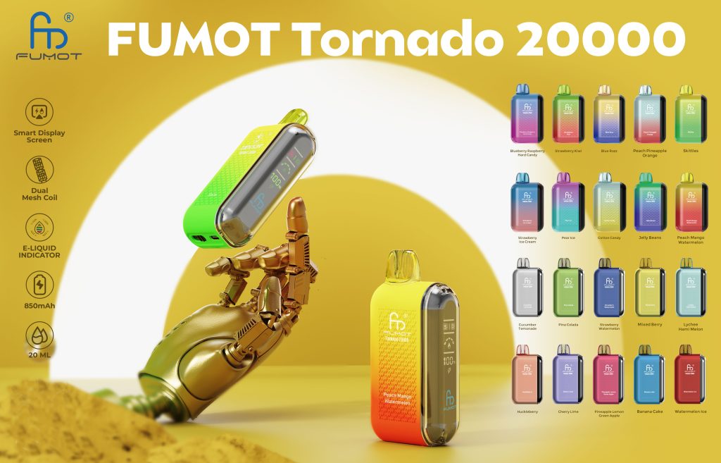 Vysocekapacitní vapes RandM Tornado 20000