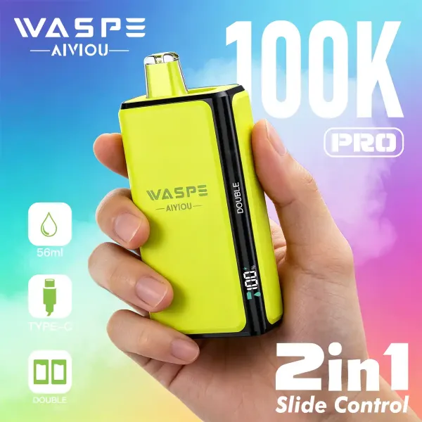 Waspe Double Taste 100K Pro dvojitá příchuť vysoká kapacita