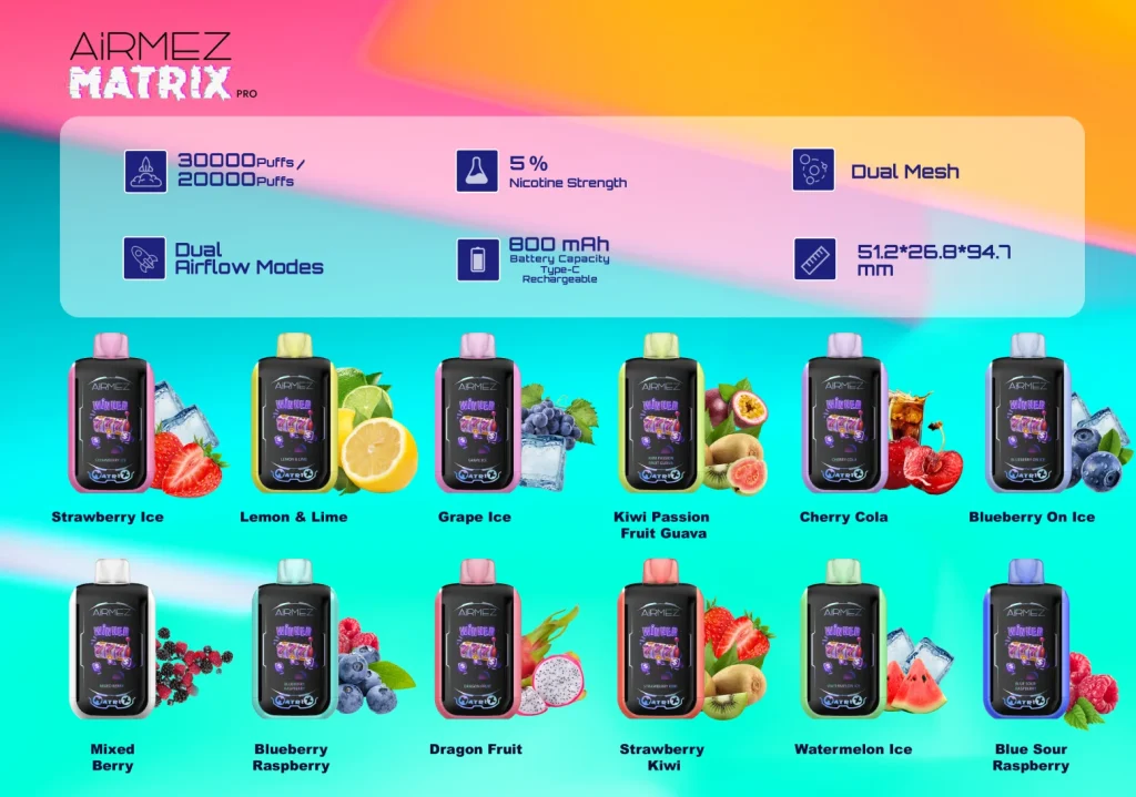 Airmez Vape premium flavors collection Matrix Pro