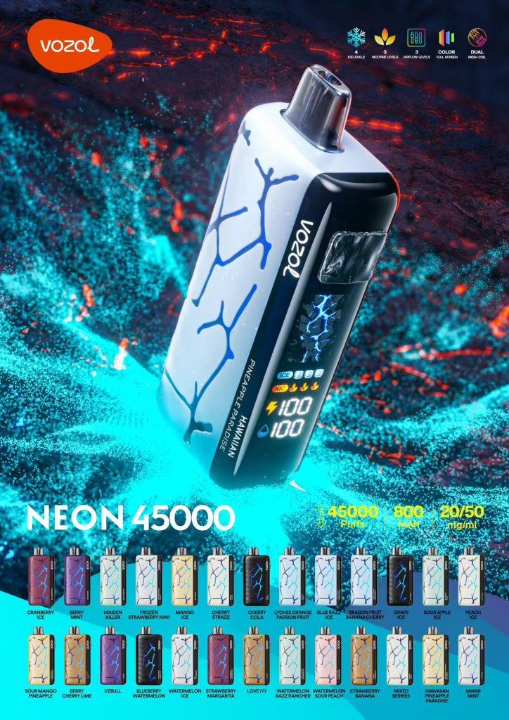 Jednorázová vape s vysokou kapacitou Vozol Neon 45000