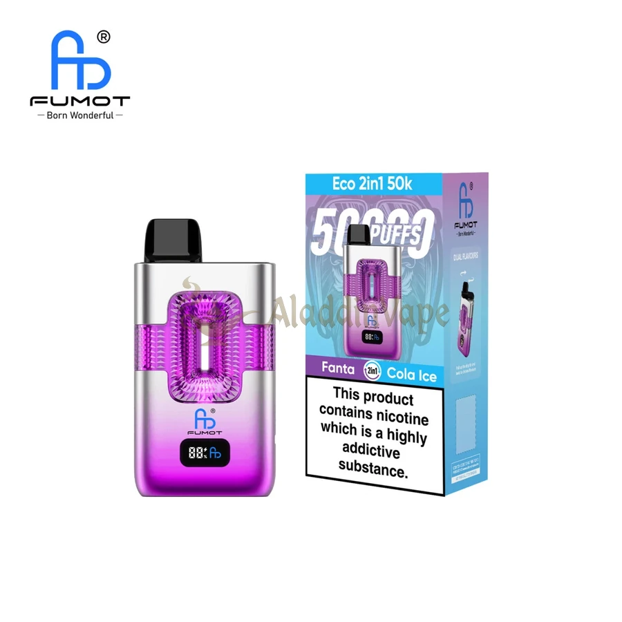 Fumot Eco 2in1 50k Puffs Randm Disposable Vape Fanta Cola Ice 4