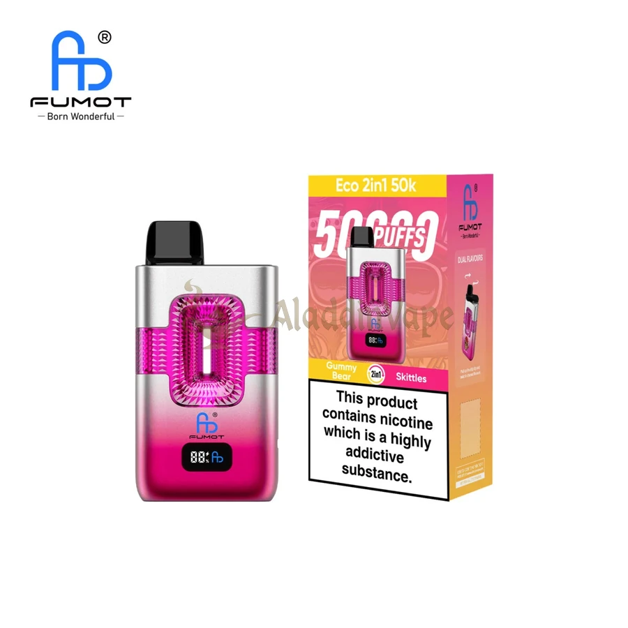 Fumot Eco 2in1 50k Puffs Randm Disposable Vape Gummy Bear Skittles 4