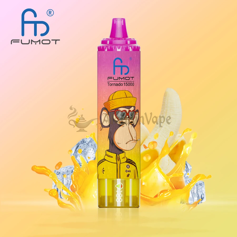 Fumot Randm Tornado 15000 Puffs Vape Banana Ice Flavors