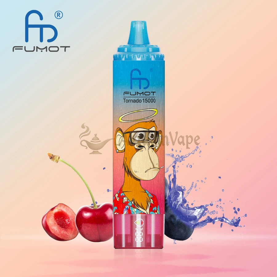Fumot Randm Tornado 15000 Puffs Vape Blue Razz Cherry Flavors