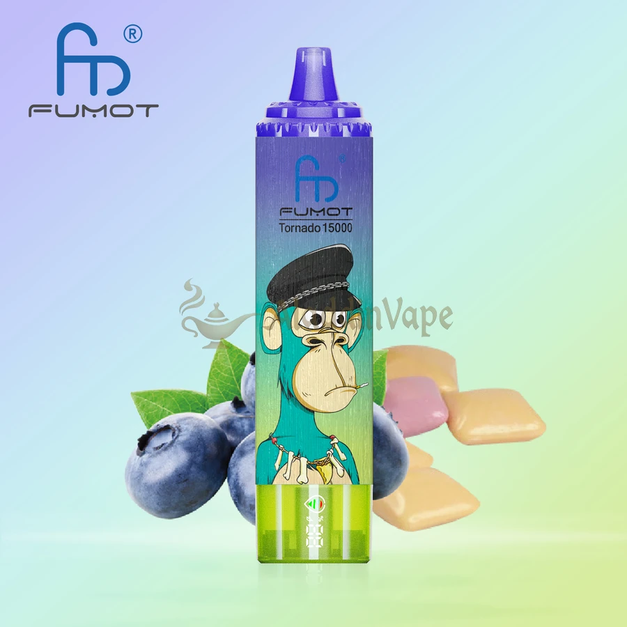 Fumot Randm Tornado 15000 Puffs Vape Blueberry Bubblegum Flavors