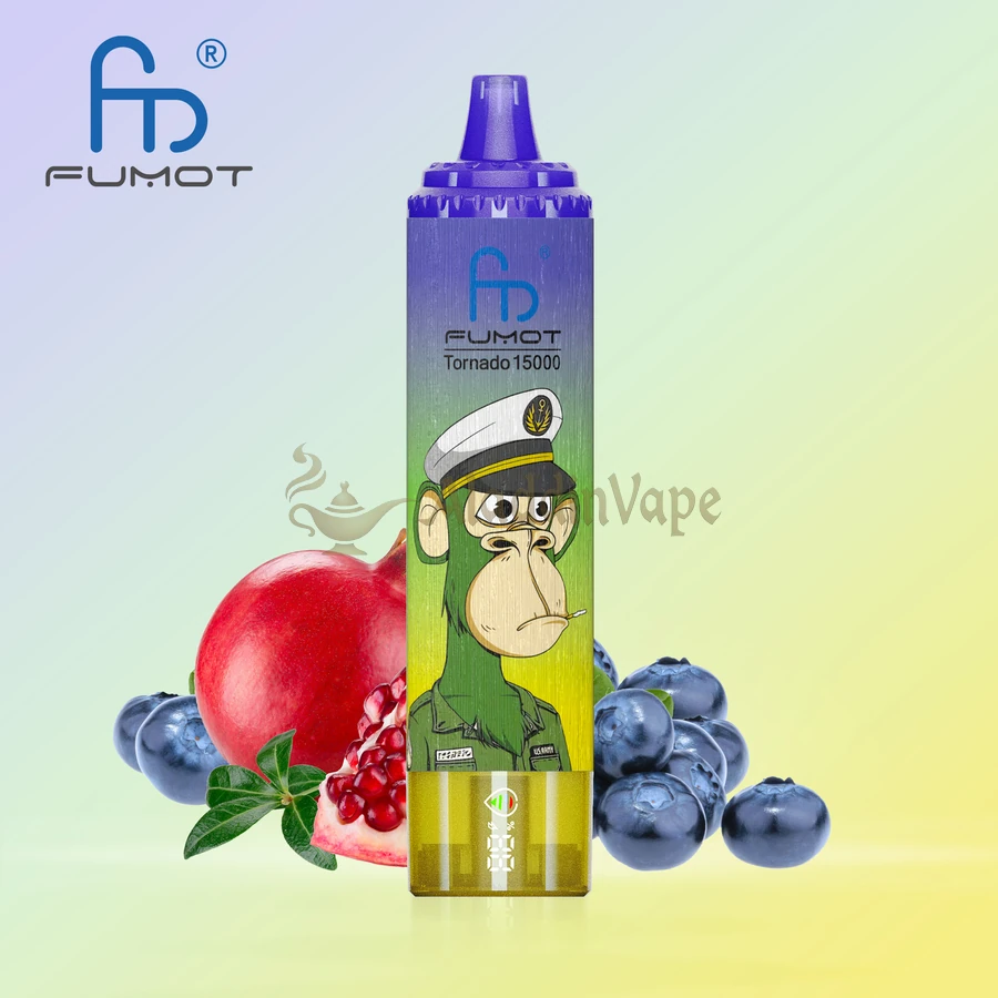 Fumot Randm Tornado 15000 Puffs Vape Blueberry Pomegranate Flavors