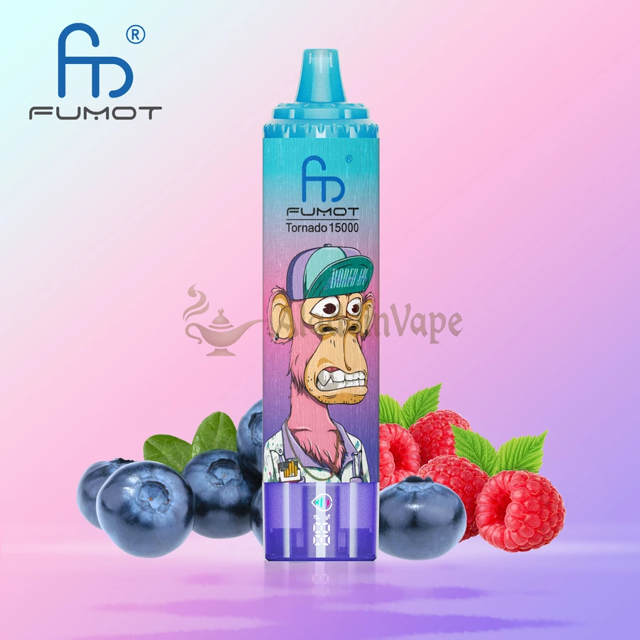 Fumot Randm Tornado 15000 Puffs Vape Blueberry Raspberry Flavors