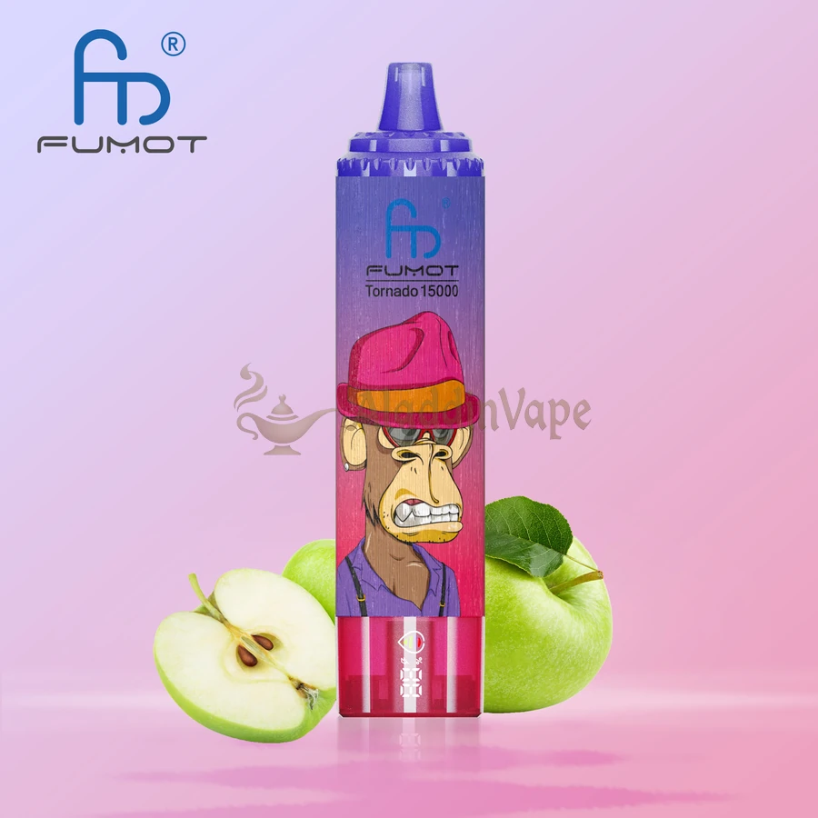Fumot Randm Tornado 15000 Puffs Vape Sour Apple Flavors