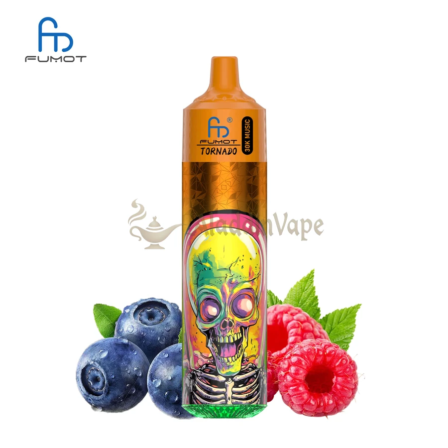 Fumot Randm Tornado 30000 Puffs Vape ブルーベリーラズベリーフレーバー