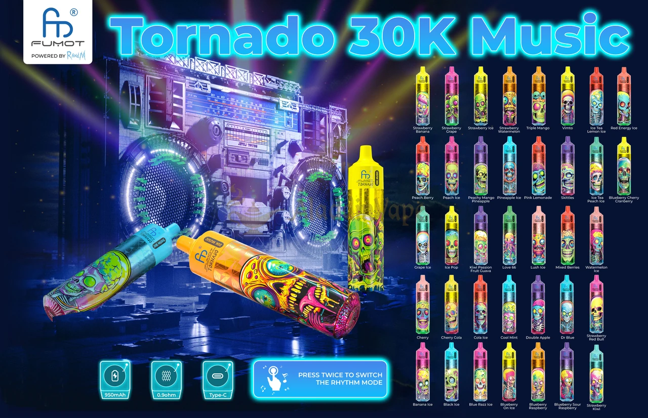 Fumot Randm Tornado 30000 Puffs Vape プロモーションポスター 2