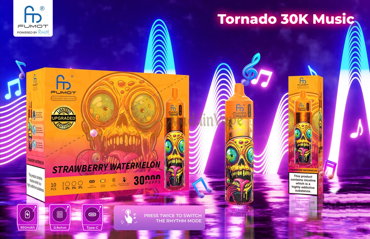 Fumot Randm Tornado 30000 Puffs Vape プロモーションポスター 3