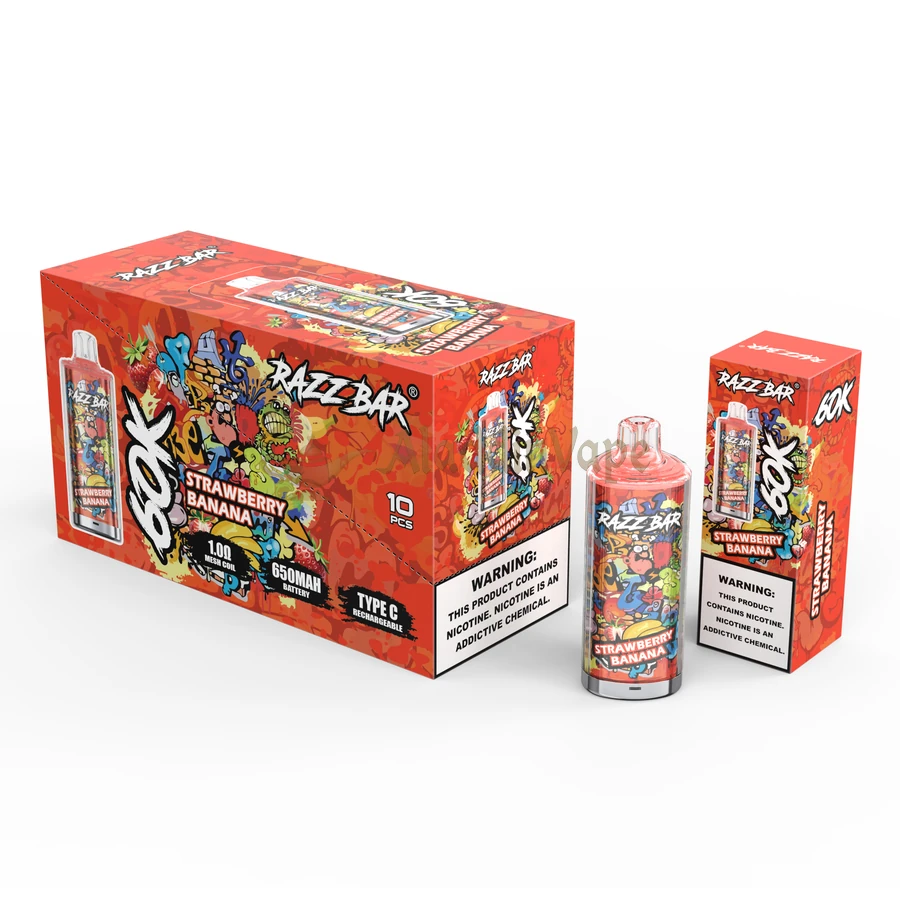Razz Bar 60000 Puff VAPE Big Puffs パッケージ 1