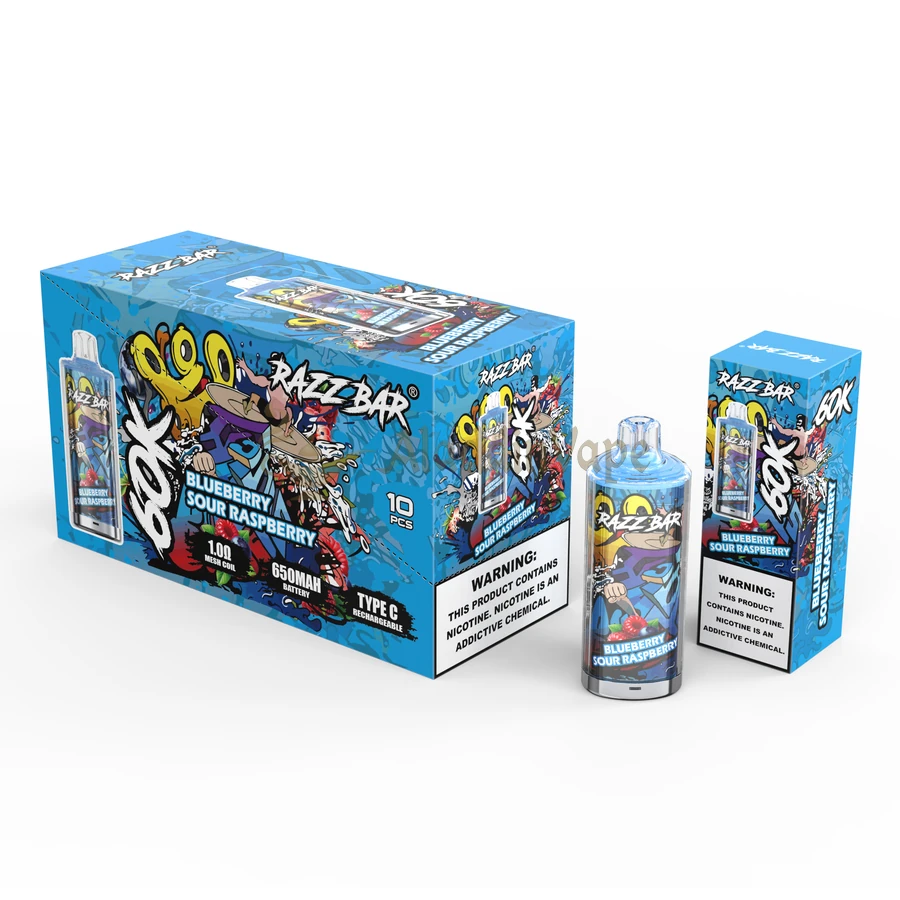 Razz Bar 60000 Puff VAPE Big Puffs パッケージ 4