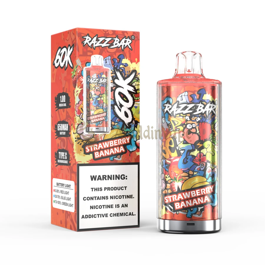 Razz Bar 60000 Puff VAPE Big Puffs 小型パッケージ