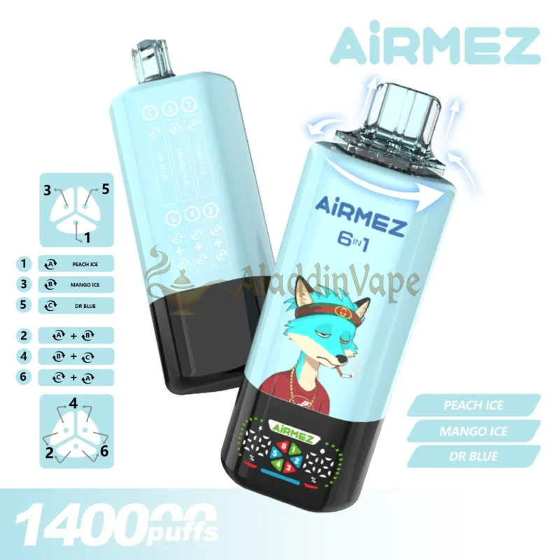 Airmez Fox 6 In 1 140k Puff 使い捨てベイプ セール中 フレーバー 2