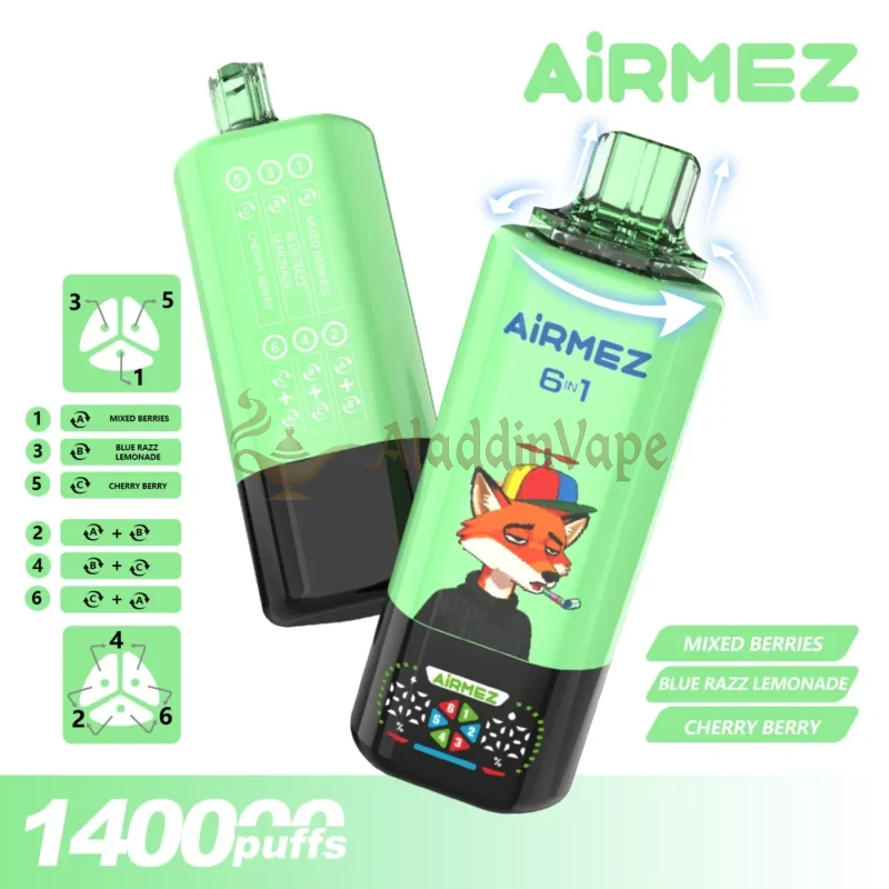Airmez Fox 6 In 1 140k Puff 使い捨てベイプ セール中 フレーバー 3