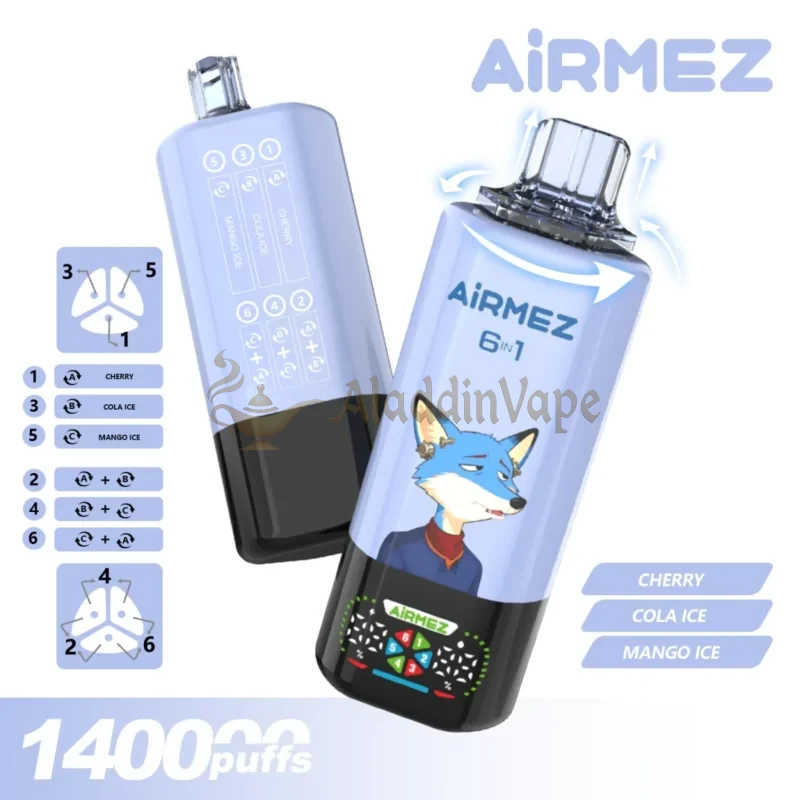 Airmez Fox 6 In 1 140k Puff 使い捨てベイプ セール中 フレーバー 5