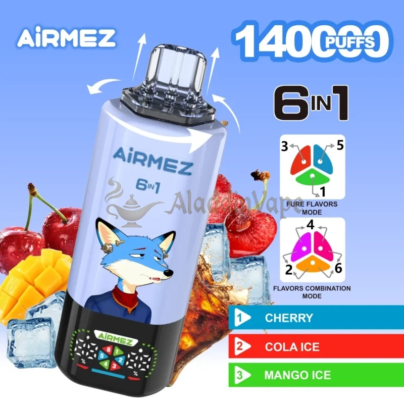 Airmez Fox 6 In 1 140k Puff 使い捨てベイプ セール中 フレーバー 8