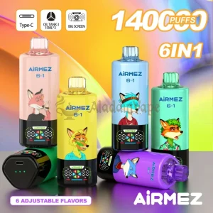 Airmez Fox 6 In 1 140k Puff Einweg-Vape im Angebot Geschmack Haupt