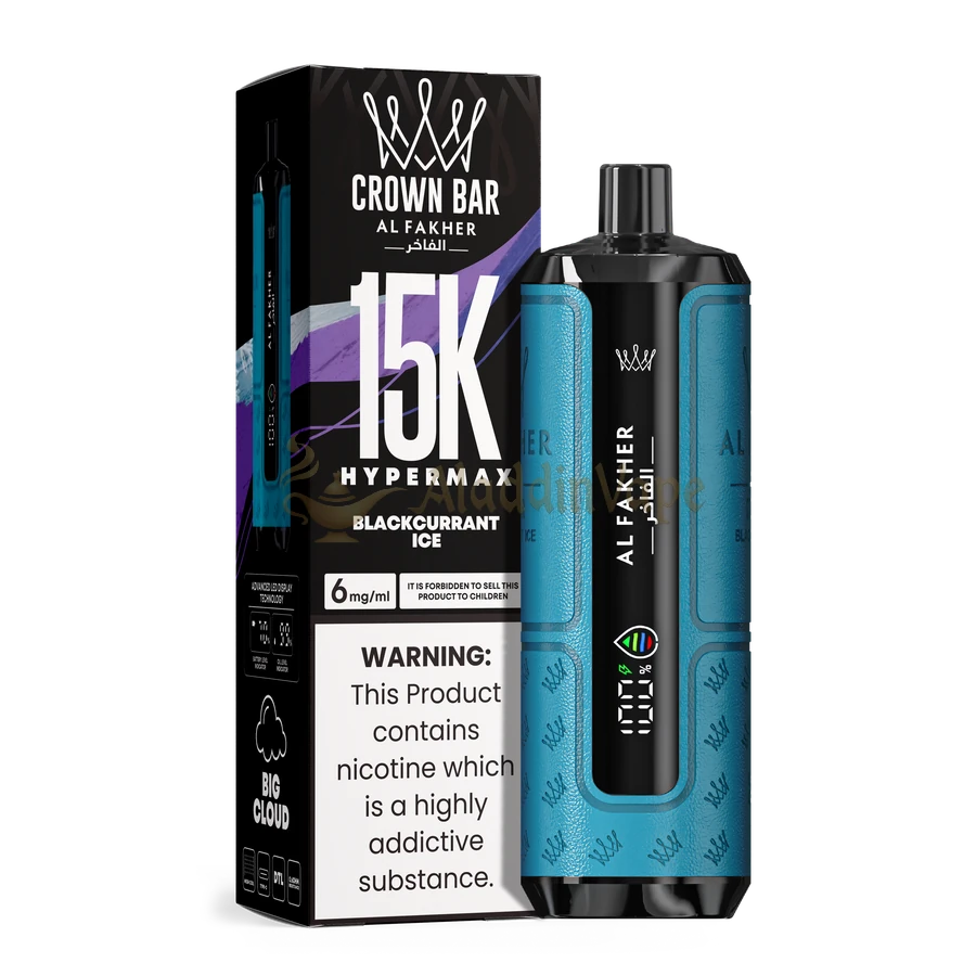 Al Fakher Hypermax 15000 Puffs Blackcurrant Ice