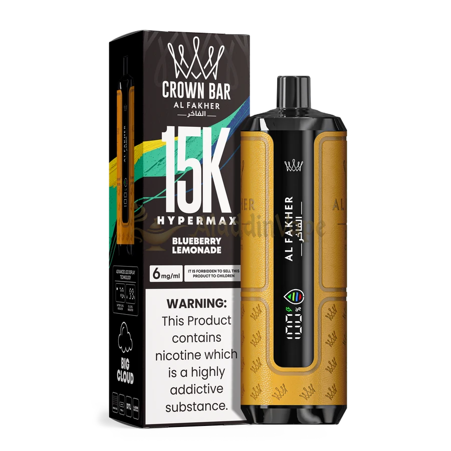 Al Fakher Hypermax 15000 Puffs Blaubeere Limonade