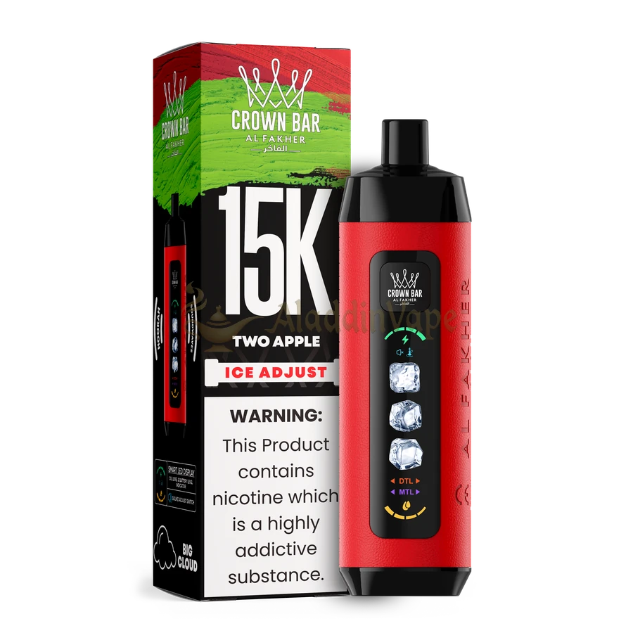 Al Fakher Ice Adjust 15000 Züge Two Apple