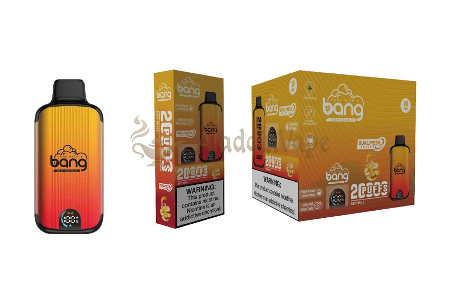 Bang 20000 20kパフ使い捨てベイプ スマートスクリーンメッシュコイル レッドブル