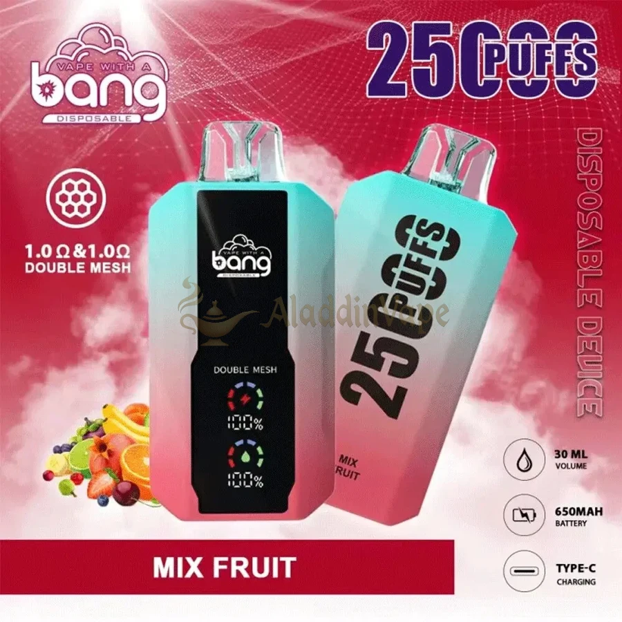 Bang 25000 25k Puffs Disposable Vape Double Meshmixed Fruit