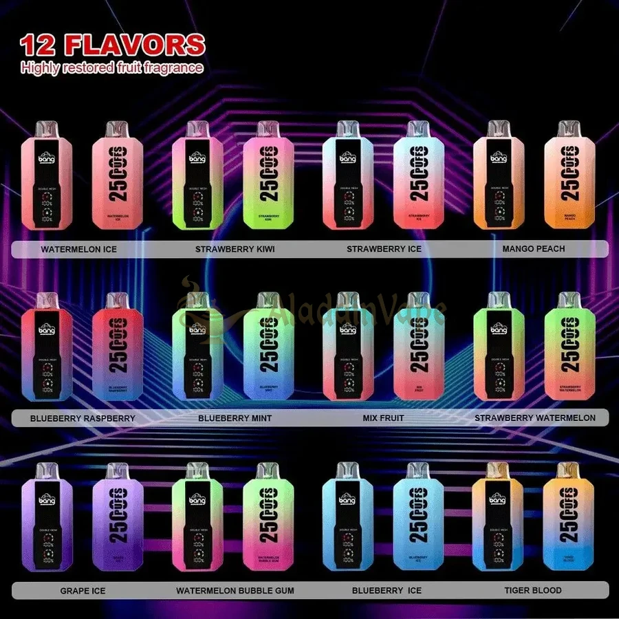 Bang 25000 25k Puffs Disposable Vape Double Meshflavor Collection