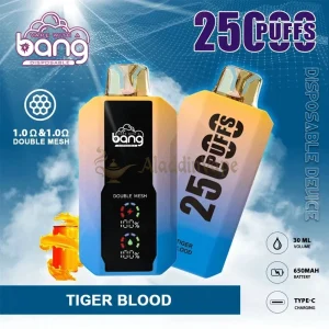 Bang 25000 25k Züge Einweg-Vape Double Meshtiger Blood Geschmack