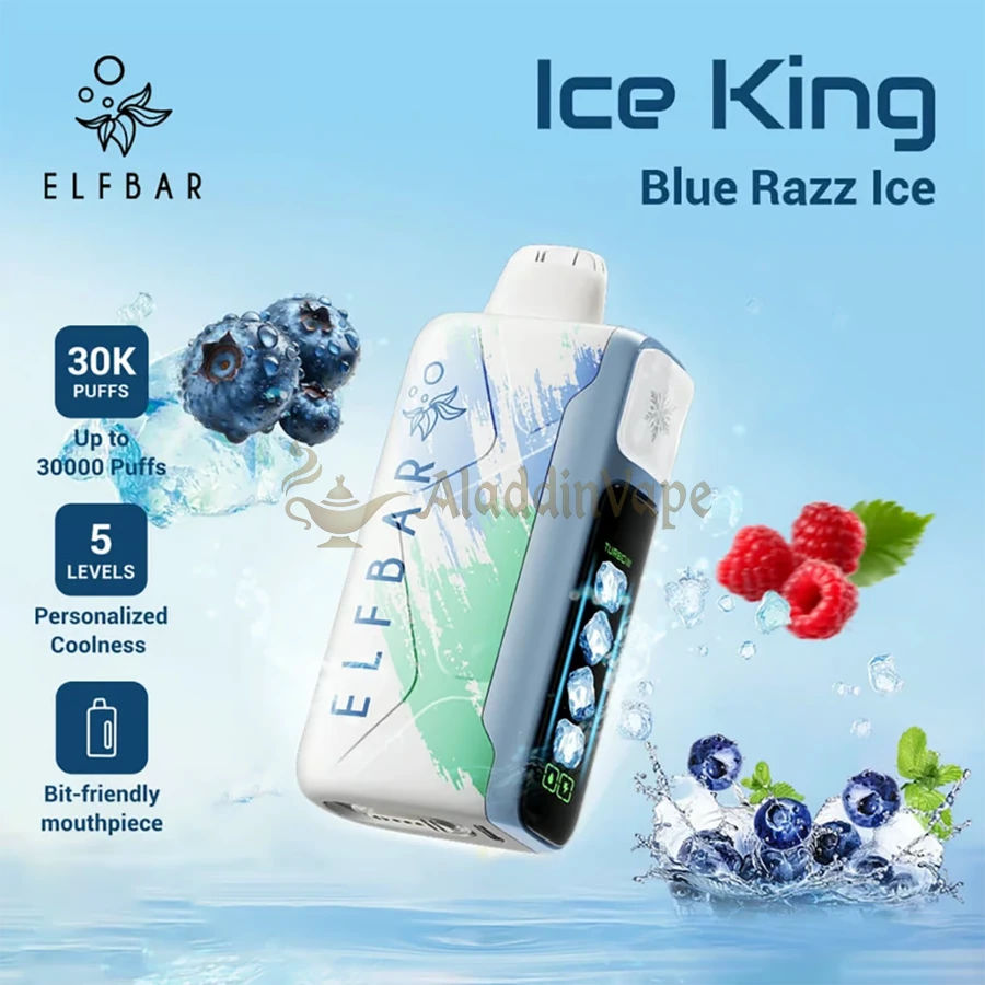 Elfbar King 30000 Puff 使い捨てVAPE Blue Razz Ice メイン