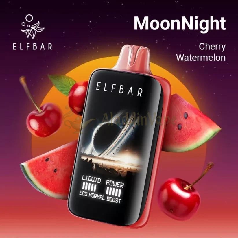 Elfbar Moonnight 40000 Potáhnutí Jednorázová Vape Třešeň Meloun