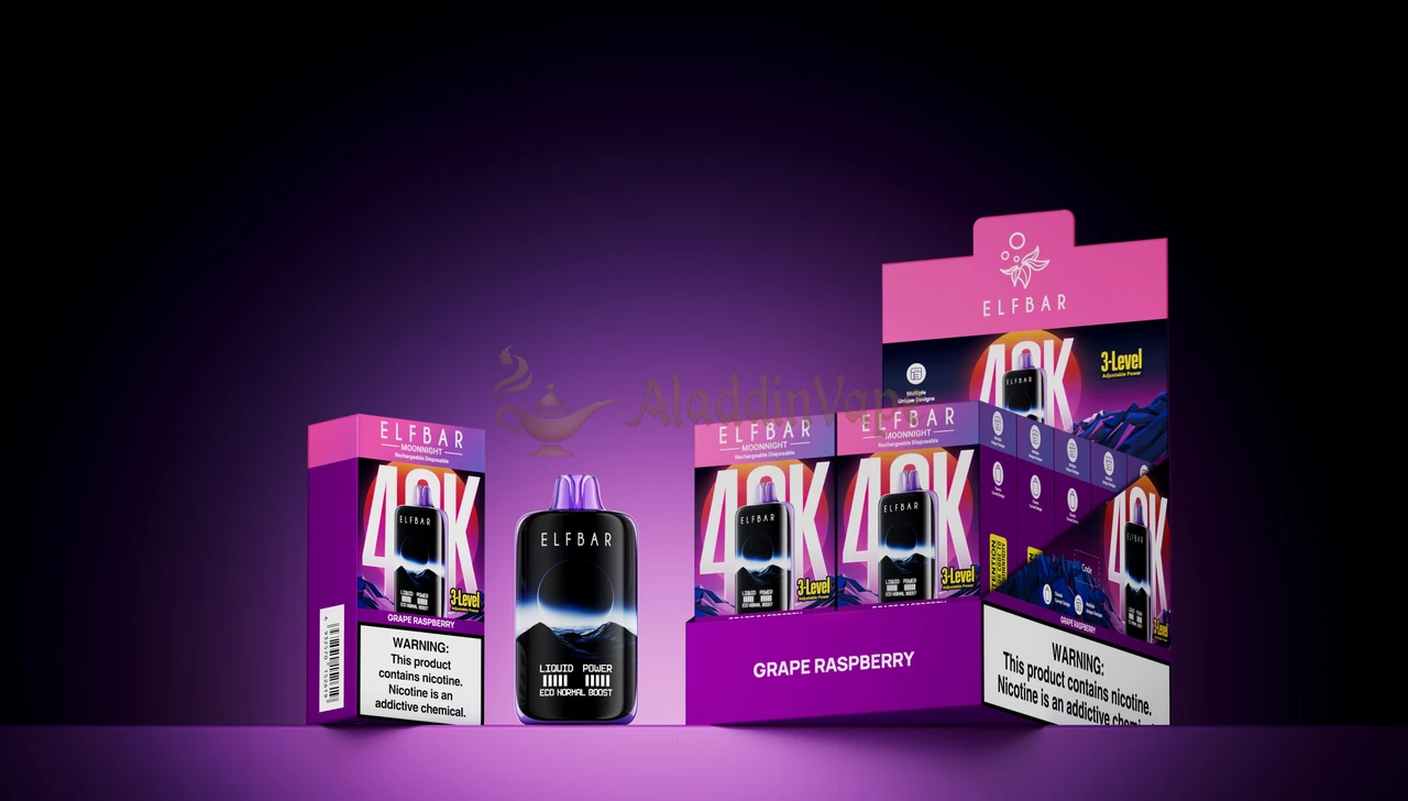 Elfbar Moonnight 40000 Potáhnutí Jednorázová Vape Detail 7