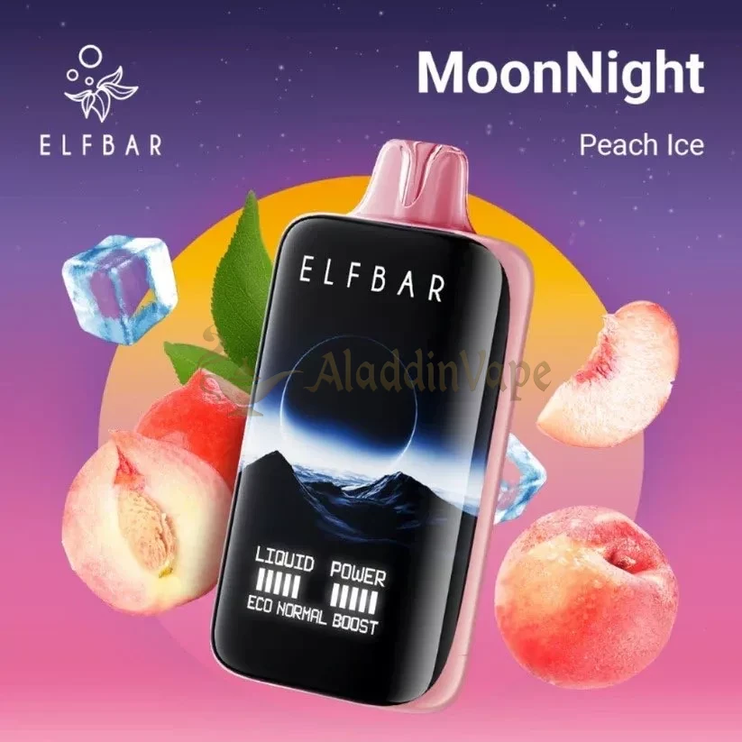Elfbar Moonnight 40000 Potáhnutí Jednorázová Vape Broskev Led