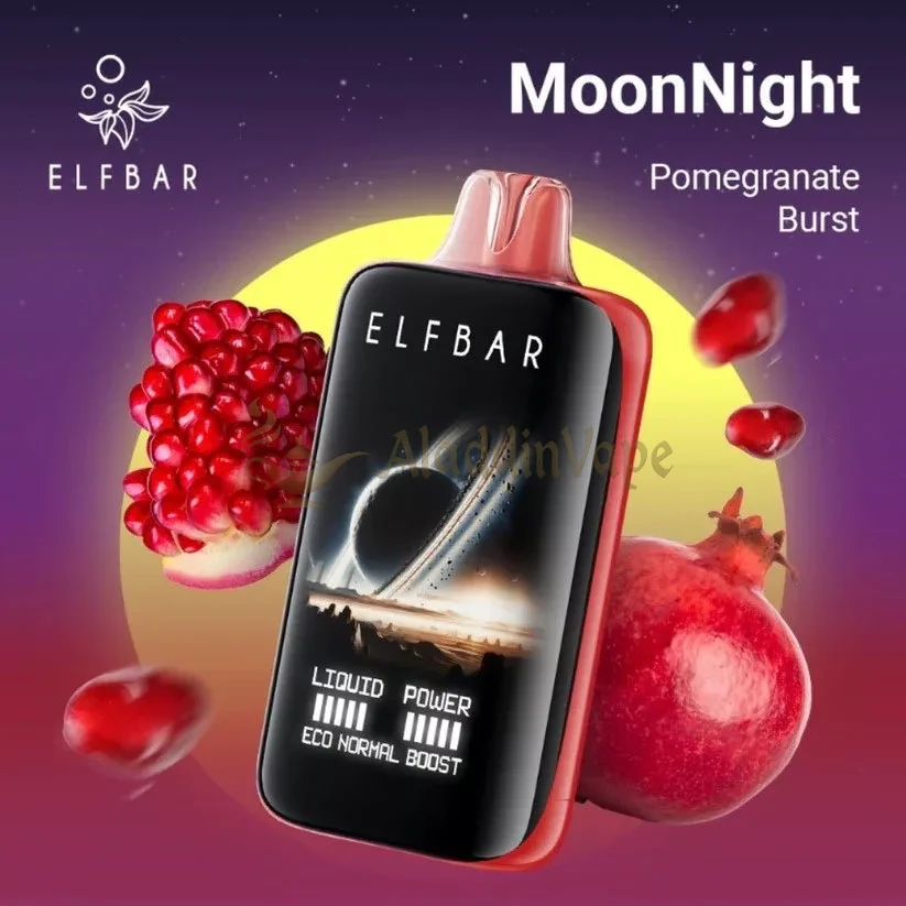 Elfbar Moonnight 40000 Potáhnutí Jednorázová Vape Granátové Jablko Výbuch