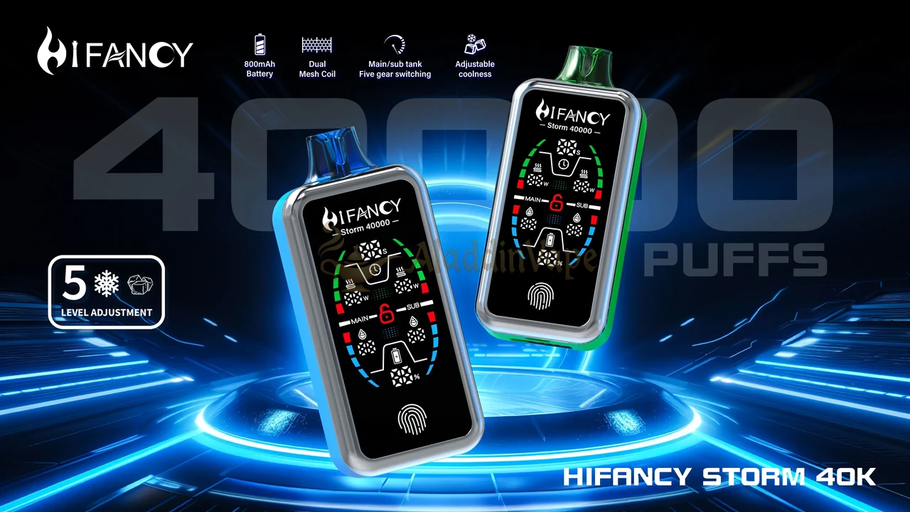 Hifancy Storm 40000 šluků Vape Propagační plakát 2