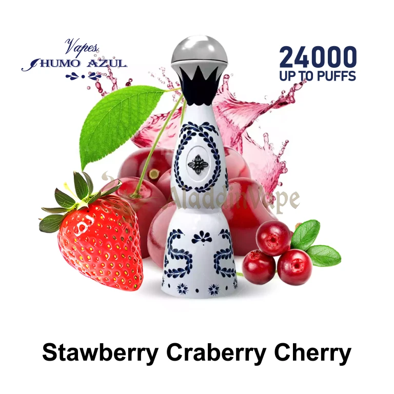 Humo Azul 24000 Puffs Vape Strawberry Craberry Cherry