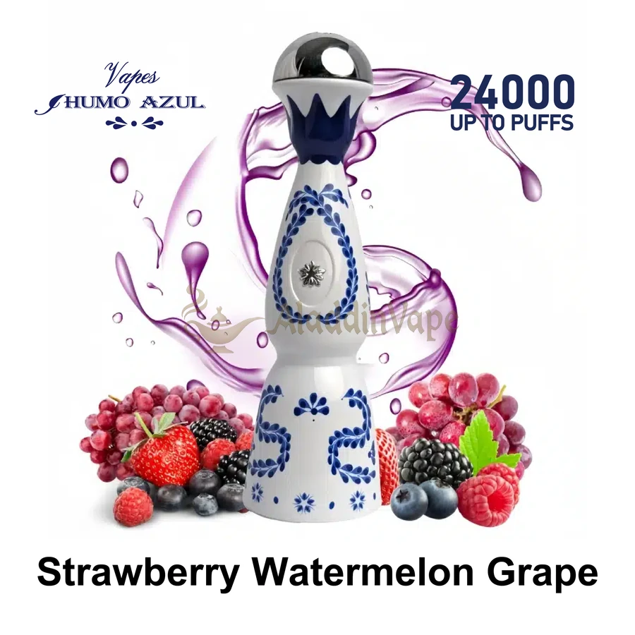 Humo Azul 24000 Puffs Vape Strawberry Watermelon Grpe