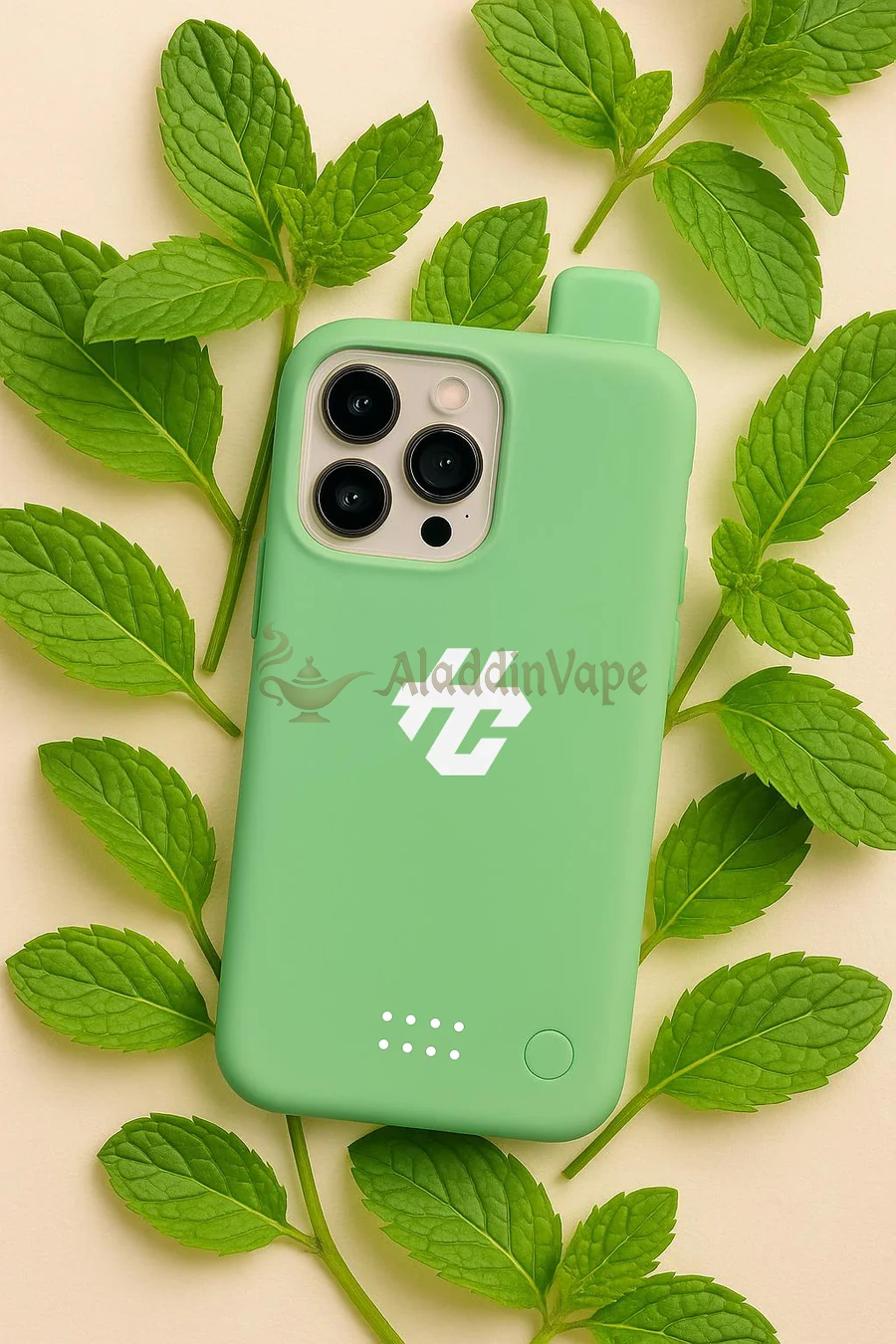 Humo Case 30000 Puffs Iphone Case Vape Miami Mint