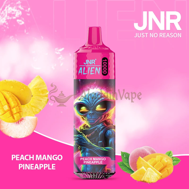 Jnr Alien 10000 Puffs Disposable Vape 17 Peach Mango Pineapple