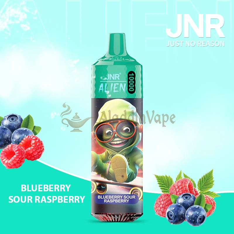 Jnr Alien 10000 Puffs Disposable Vape 23 Blueberry Sour Raspberry