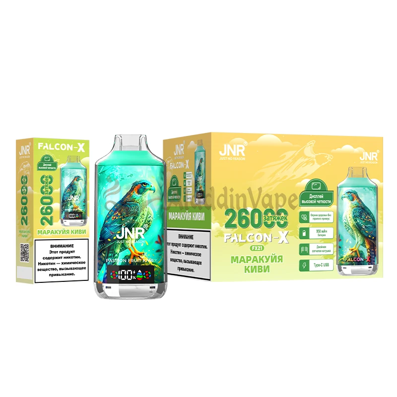 Jnr Falcon X 18000 Puffs Disposable Vape Packaging 3
