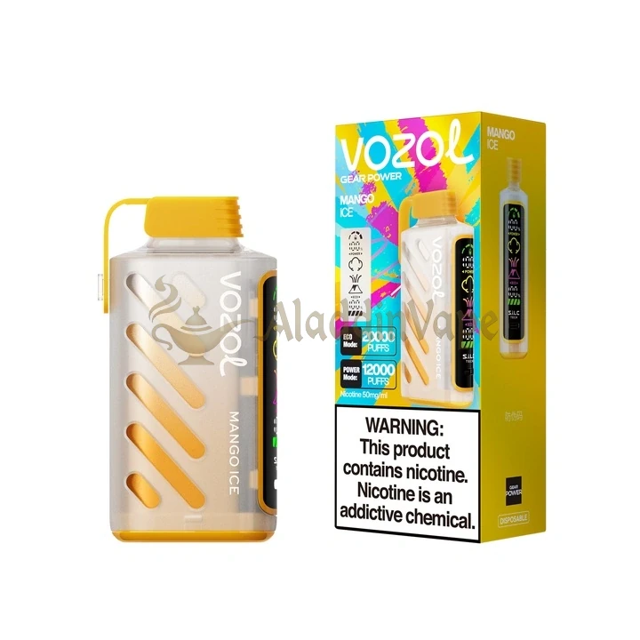 Vozol Gear Power 20k Puffs 使い捨てVAPE 小型パッケージ マンゴーアイス