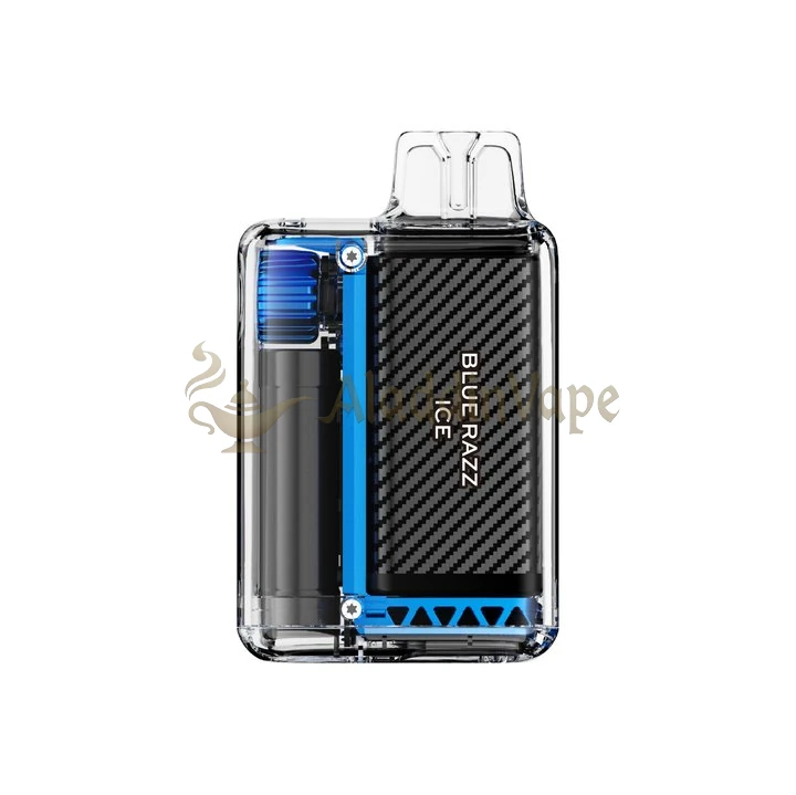 Vozol Vista 20000 Puff Einweg Vape Rückseite Blaue Himbeere Eis