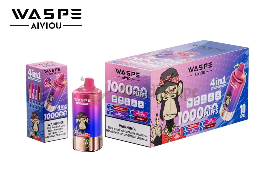 Waspe Aiviou 100000 Puffs Disposable Vape Main All Packaging
