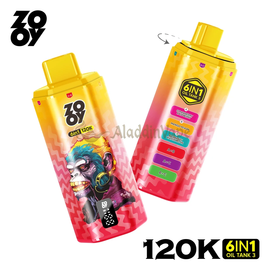 Zooy 120000 Potáhnutí Jednorázová Vape Produkt 5