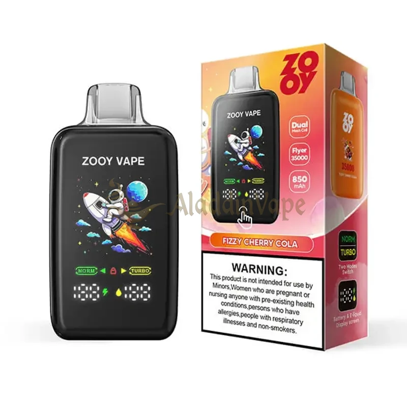 Zooy Flyer 35000 Puffs Wegwerp Vape Fizzy Cherry Cola